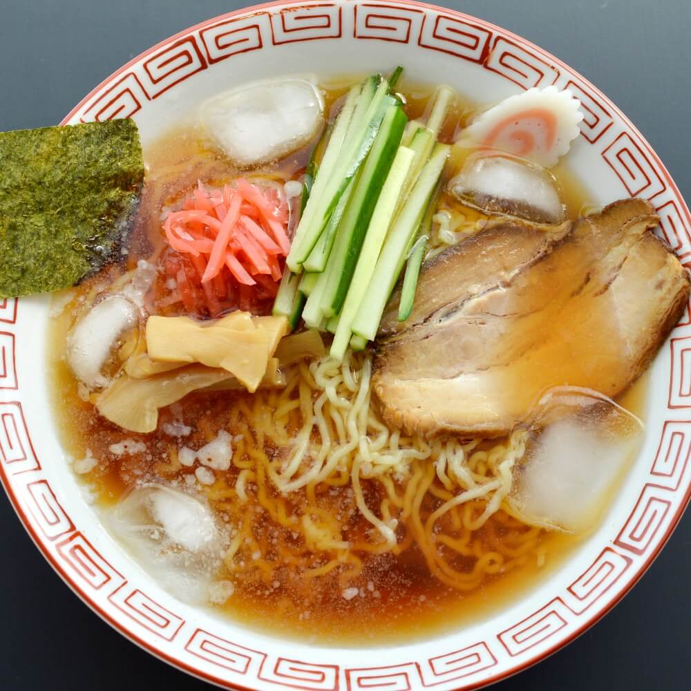 商品名:山形、多加水 熟成の極細麺・ちぢれ麺のあっさり醤油ラーメン
